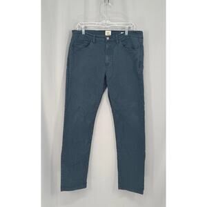 Flint and Tinder Pants Mens 34x32* Blue Tapered Fit Stretch Chino Casual Modern